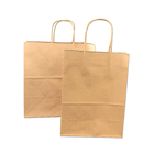 無光沢のラミネーションのパン屋包装袋の生物分解性のブラウン クラフトの紙袋