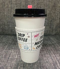 使い捨て可能なコーヒー利用できる紙コップの袖12oz Flexoのオフセット印刷
