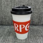 ロゴの適用範囲が広い耐熱性ハンドルが付いている昇進のコーヒー紙コップの袖