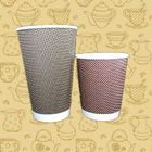ロゴによって紙コップのさざ波のペーパー コーヒー カップの再生利用できるFlexoの印刷される使い捨て可能な印刷
