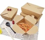 ペーパー テークアウト箱の印刷物によってリサイクルされるクラフトPaperfoldingの食事の食糧箱をカスタム設計して下さい