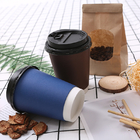 熱い飲み物の使い捨て可能な紙コップのCompostableコーヒー カップ14oz 16oz