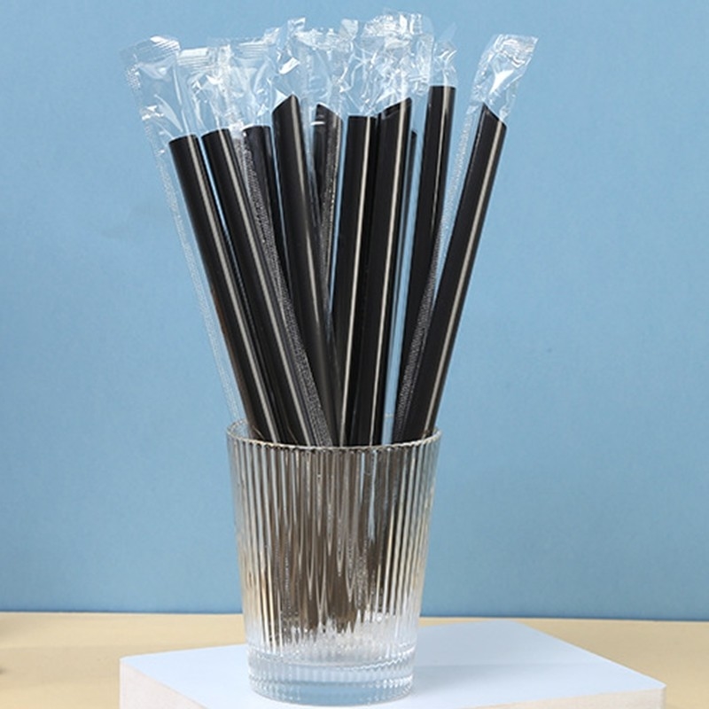 柔軟で環境にやさしい プラスチックと紙のストロー あなたのビジネスのために100個