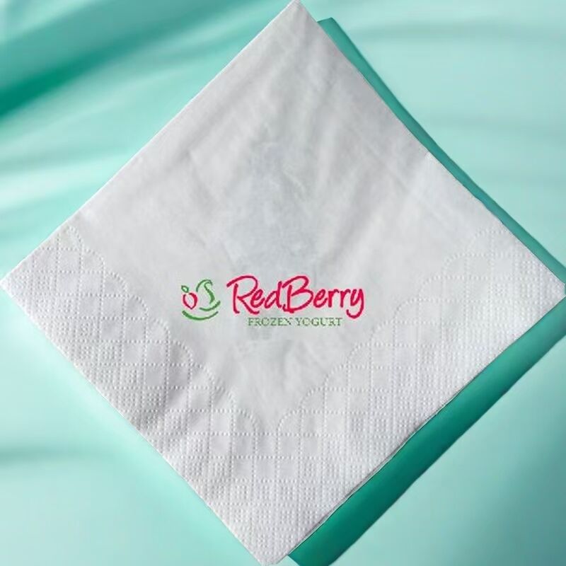 Custom Logo Printed flower Paper Napkins for Wedding Party Event Restaurant Use Wholesale