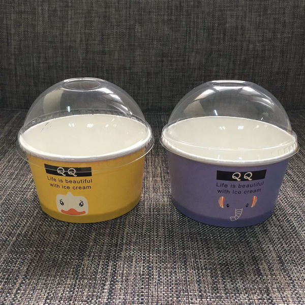 カスタム印刷されたPP/紙冷凍デザート容器 ゼラト,ヨーグルト&テイクアウトのための冷凍デザート容器 カスタム印刷されたPP/紙冷凍デザート容器 カスタム印刷されたPP/紙冷凍デザート容器