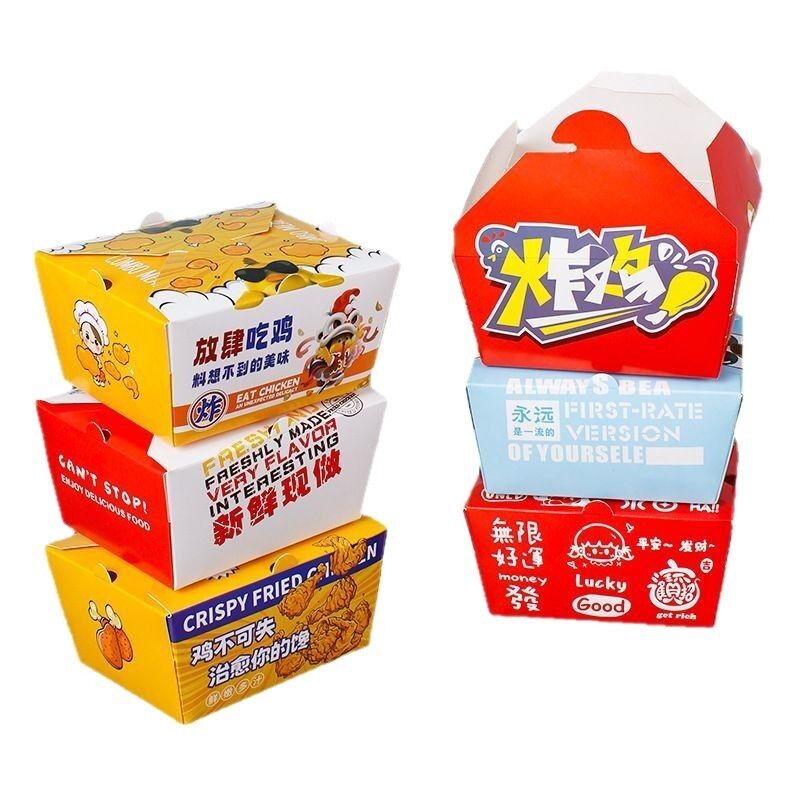 商用自動ポップアップチキンボックス 油脂耐性持ち帰り容器 フライドチキン,翼,ドラムスティック&コットレット (卸売)