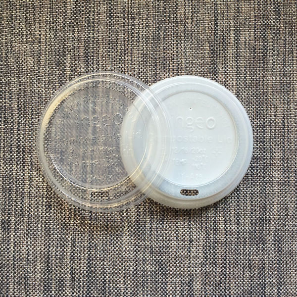 Plaの生物分解性のコップのふた、再使用可能なコップのふた80mm 8oz 12oz 16ozのコーヒー カップのための90mm