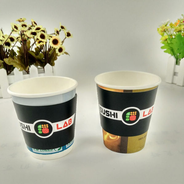 8oz/12oz/16ozはふたが付いている壁紙のコップ、使い捨て可能なペーパー コーヒー カップおよび袖を選抜します