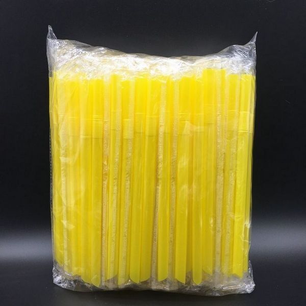 Bobaの店のための0.6*23cmの多彩なプラスチック ストロー